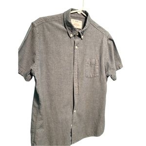 Denim short sleeve button up.